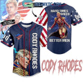 The American Nightmare Cody Rhodes Hard Times Personalized Baseball Jersey