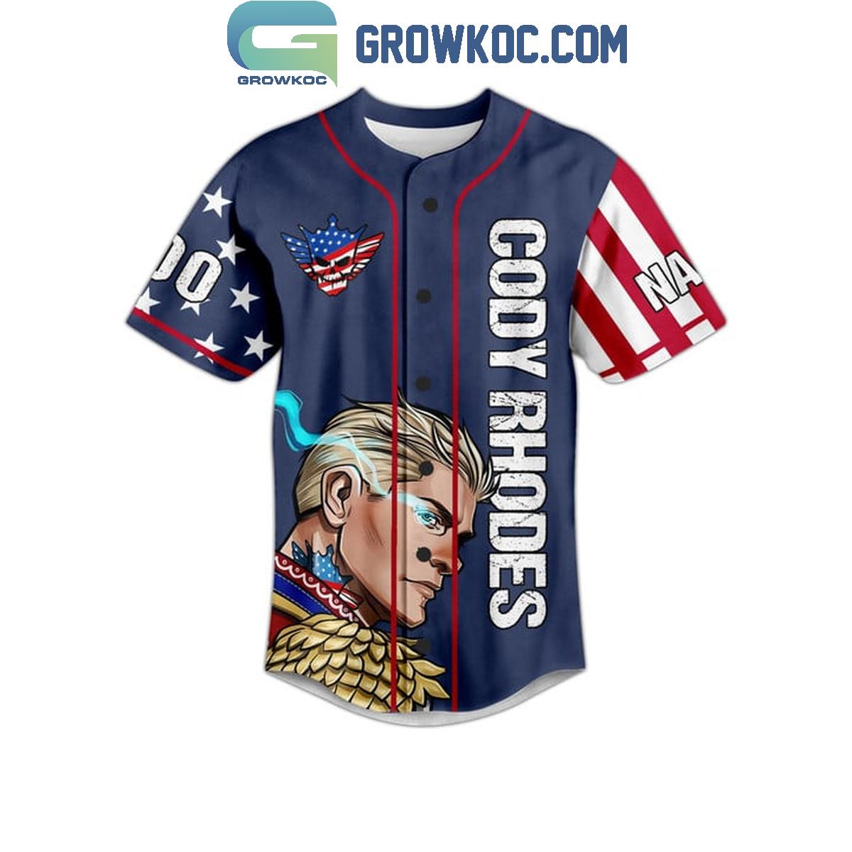 The American Nightmare Cody Rhodes Hard Times Personalized Baseball Jersey