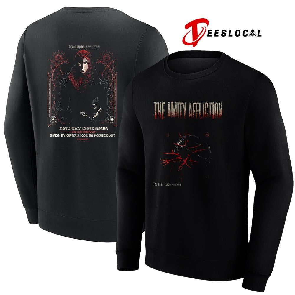 The Amity affliction Europe and UK tour graphic shirt