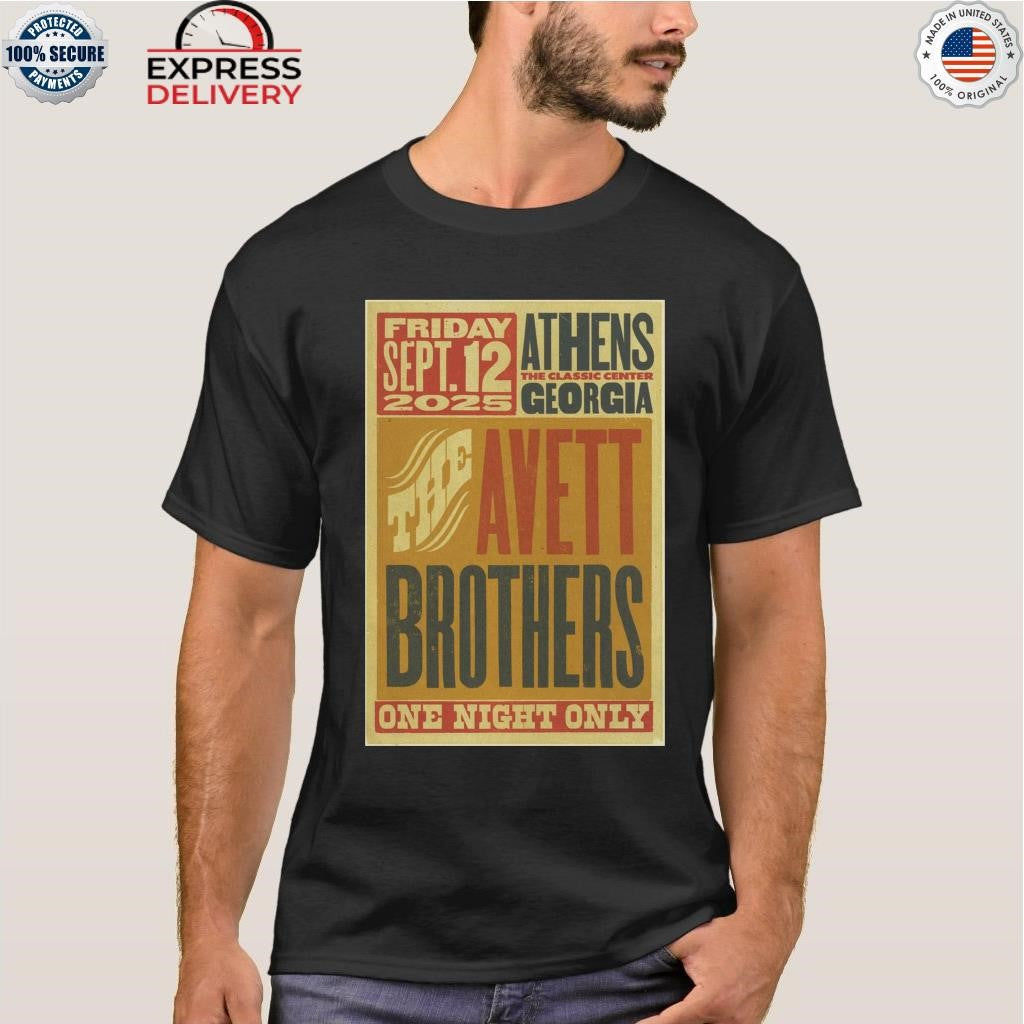 The Avett Brothers Sep 12 2025 Athens GA Shirt