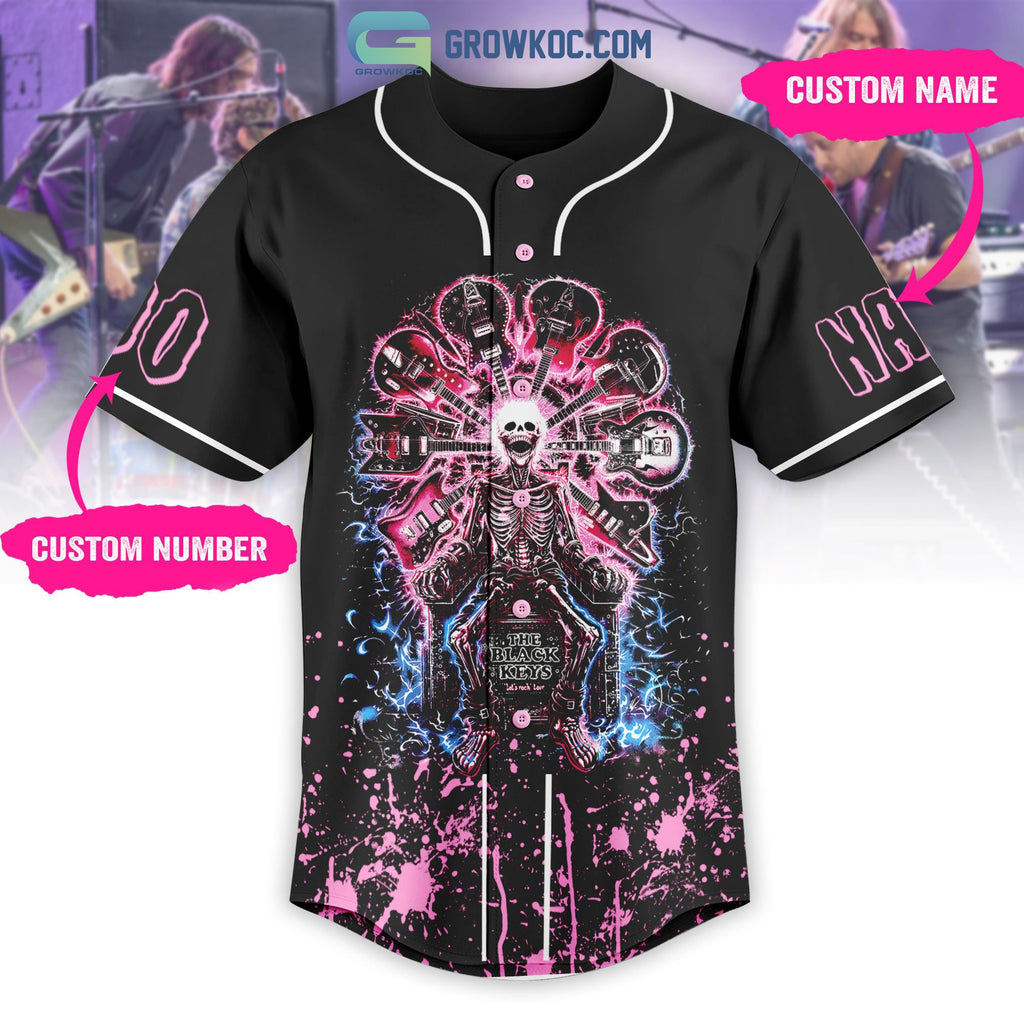 The Black Keys Let’s Rock Tour Personalized Baseball Jersey