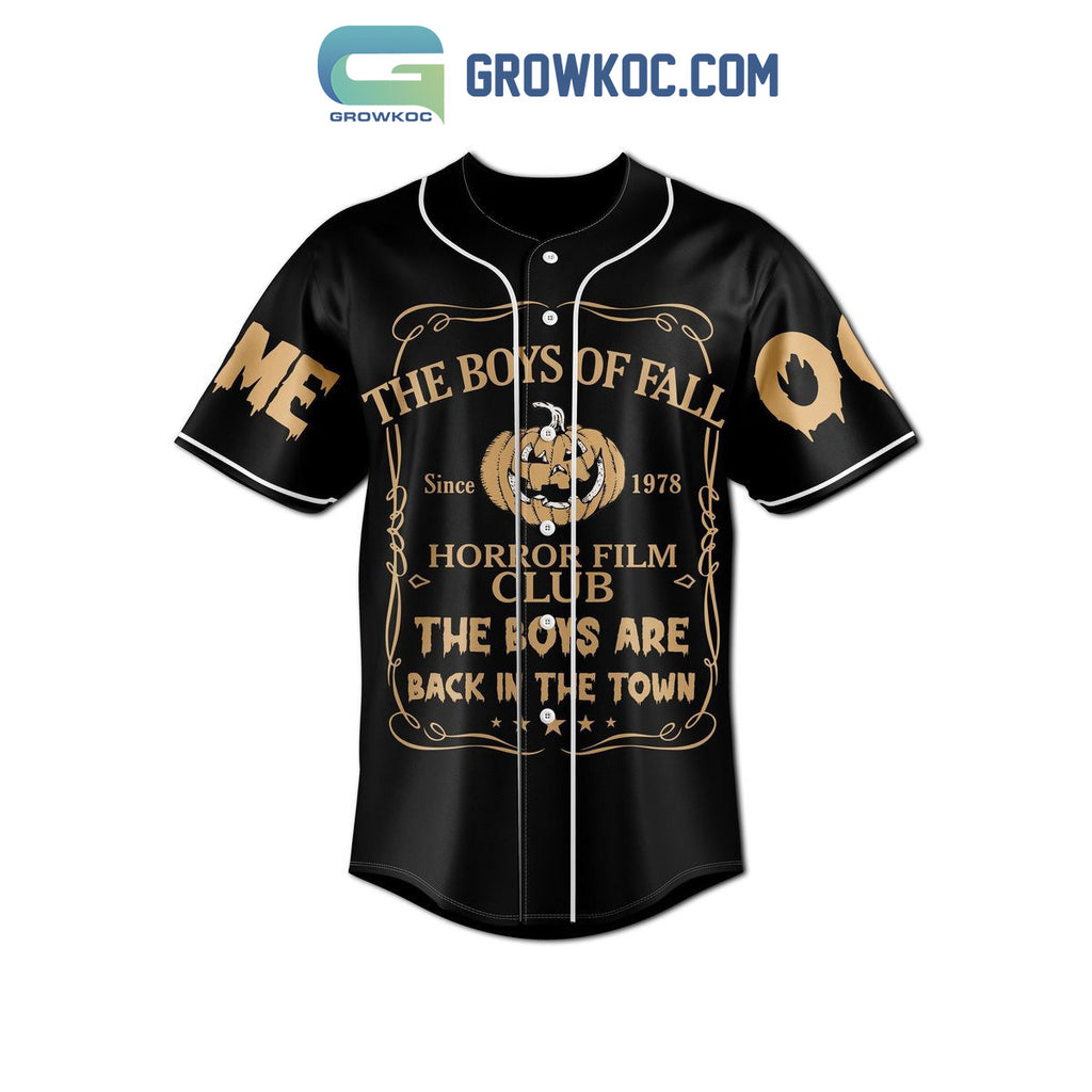 The Boys Of Fall Horror Film Club It’s The Most Wonderful Time Of The Years Personalized Baseball Jersey