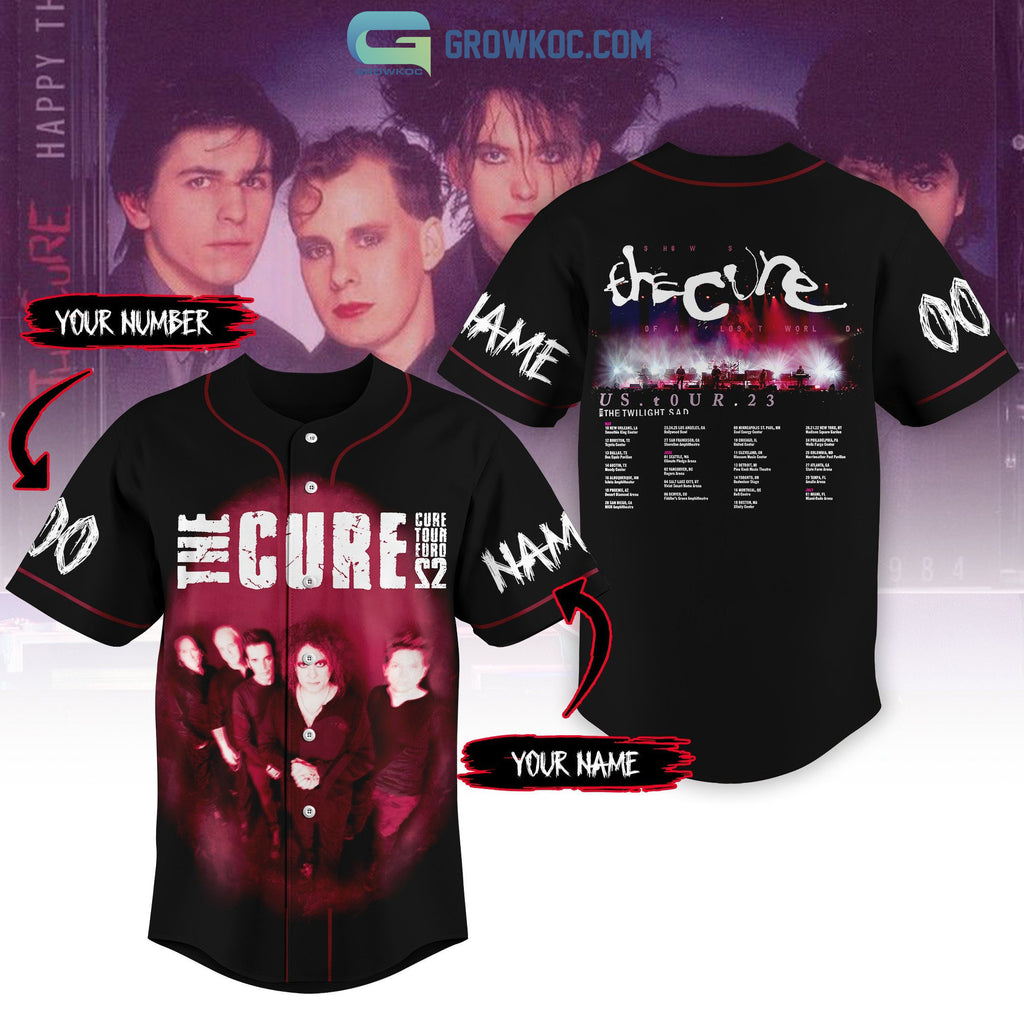 The Cure Tour Euro S2 Personalized Baseball Jersey