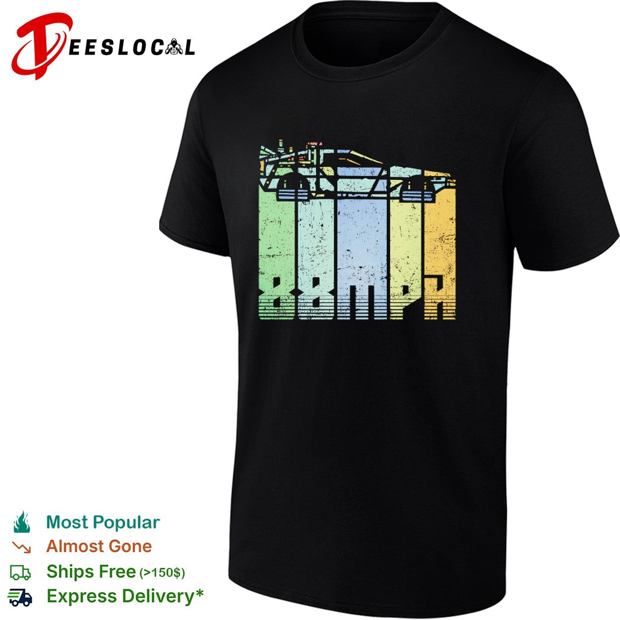The DeLorean from Back to the Future shirt