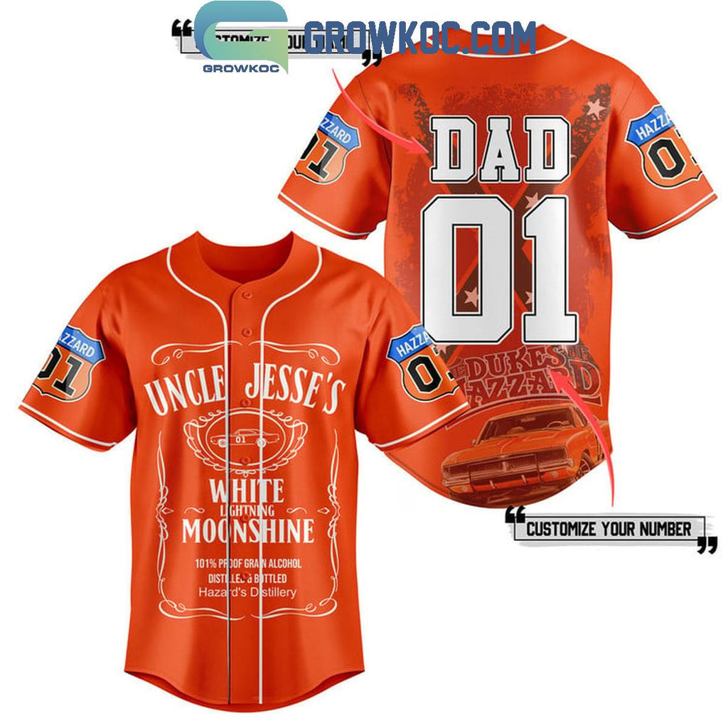 The Dukes Of Hazzard Uncle Jesse’s Personalized Baseball Jersey