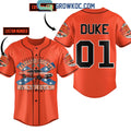 The Dukes Of Hazzard Stunt Driving Academy Orange Version Personalized Baseball Jersey