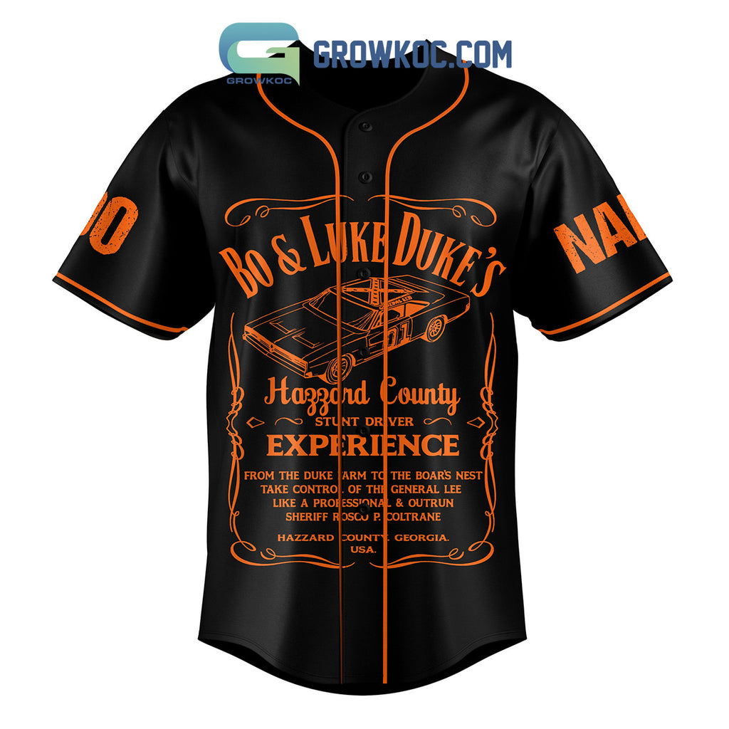 The Dukes of Hazzard Bo & Luke Duke’s Personalized Baseball Jersey