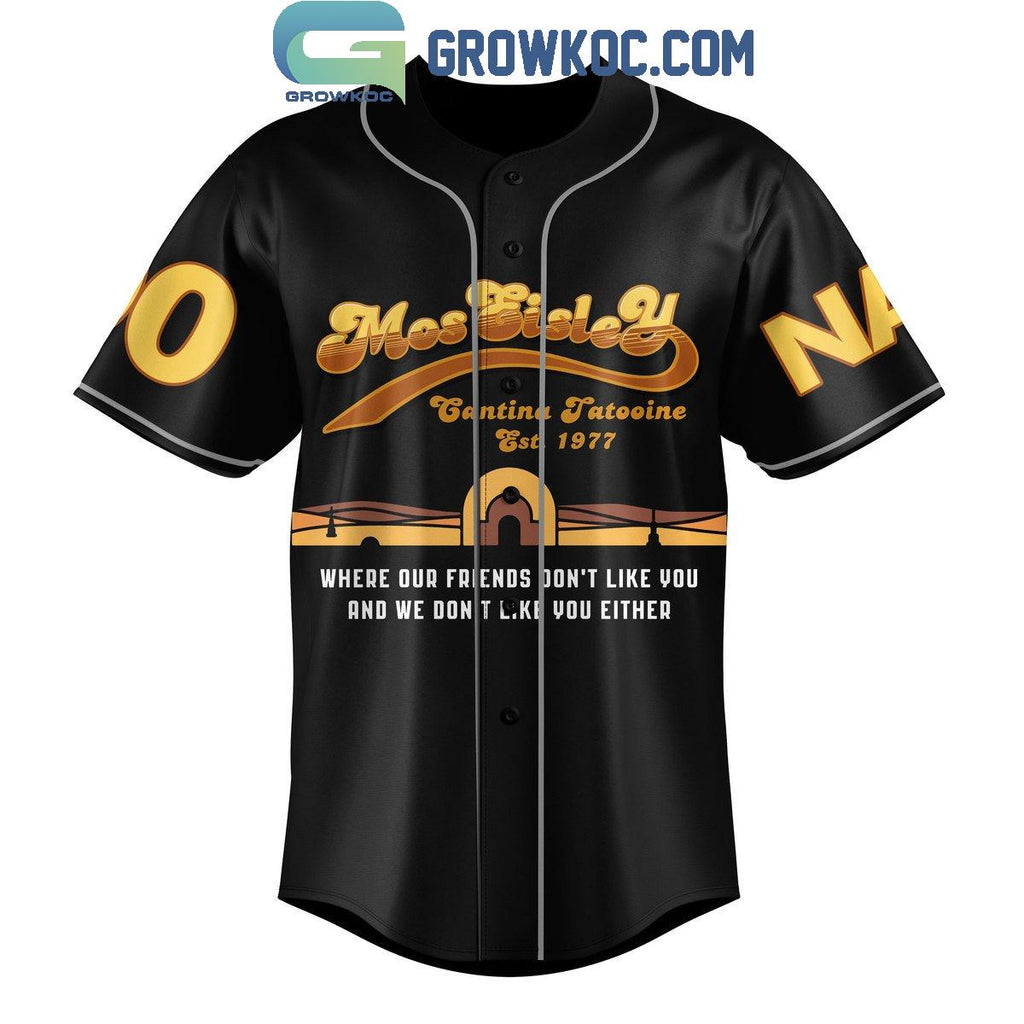 The Fabulous Cantina Band Live At Mos Eisley Personalized Baseball Jersey
