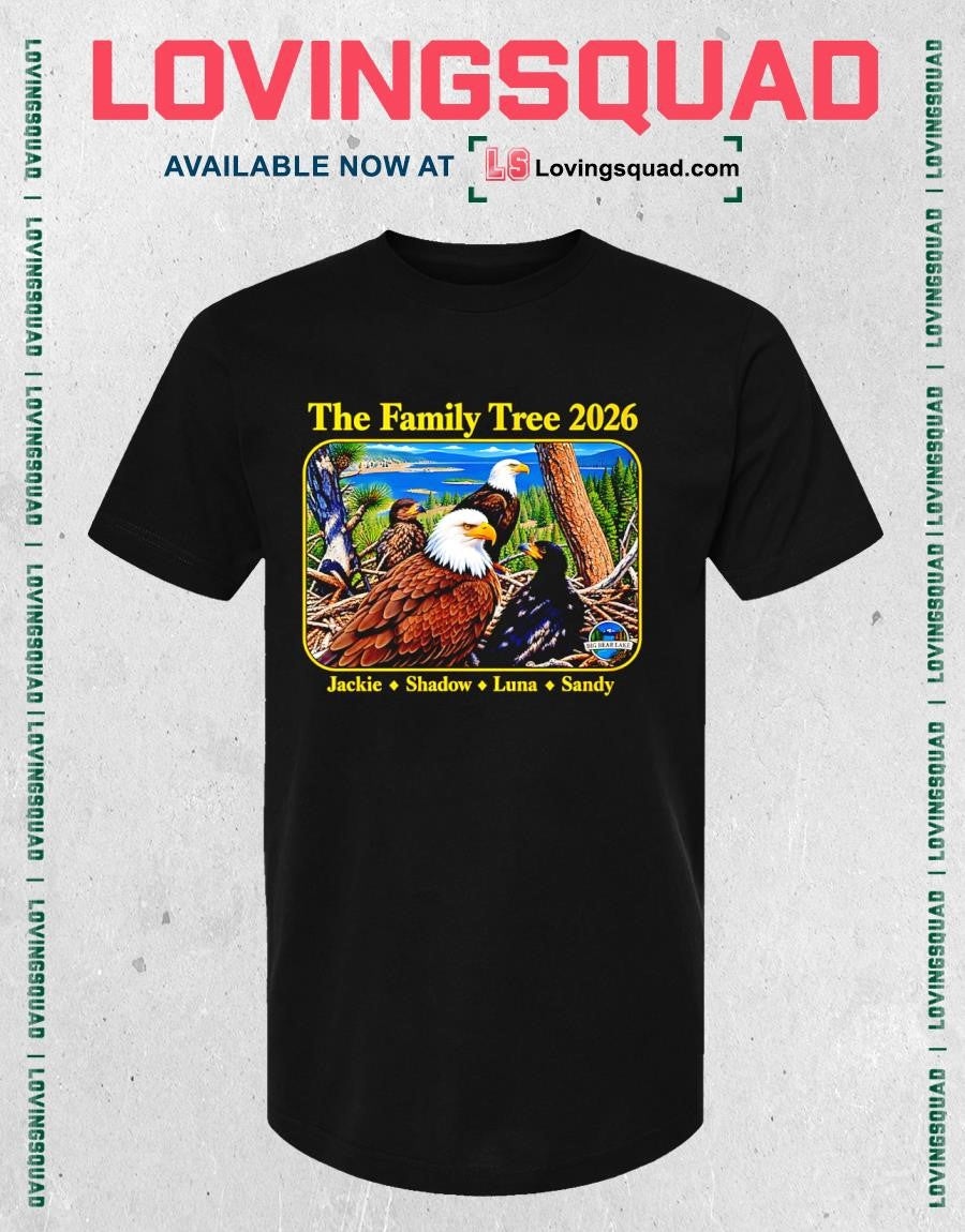 The Family Tree 2026 Jackie and Shadow Jackie The Eagle T-shirt
