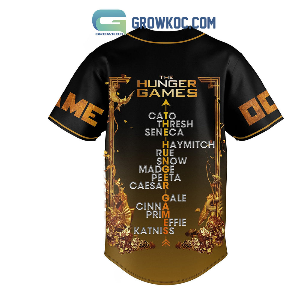 The Hunger Games If We Burn Rebels You Burn With Us Personalized Baseball Jersey