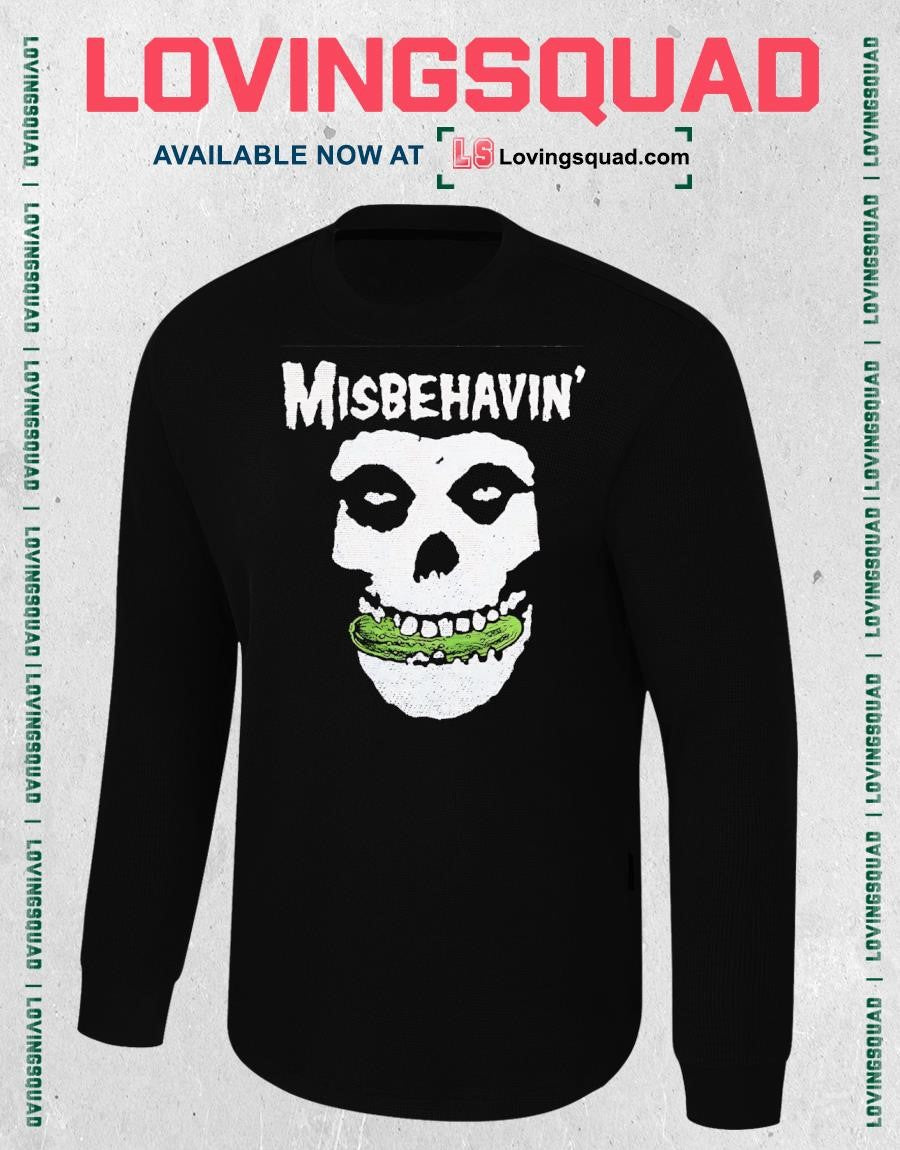 The Misfits Misbehavin pickle skull’s T-shirt