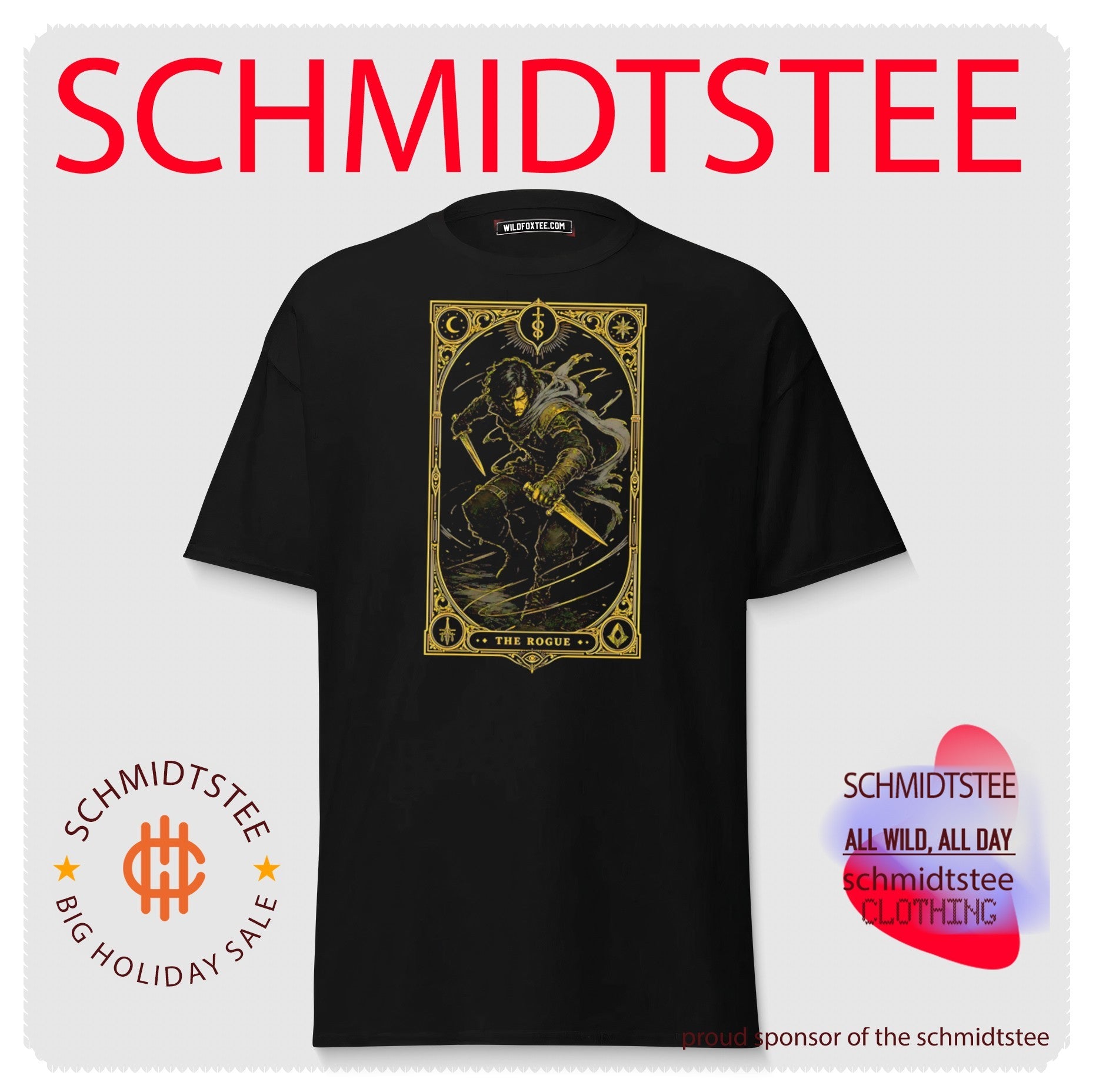 The Rogue Fantasy Tarot Card Dungeons and Dragons shirt