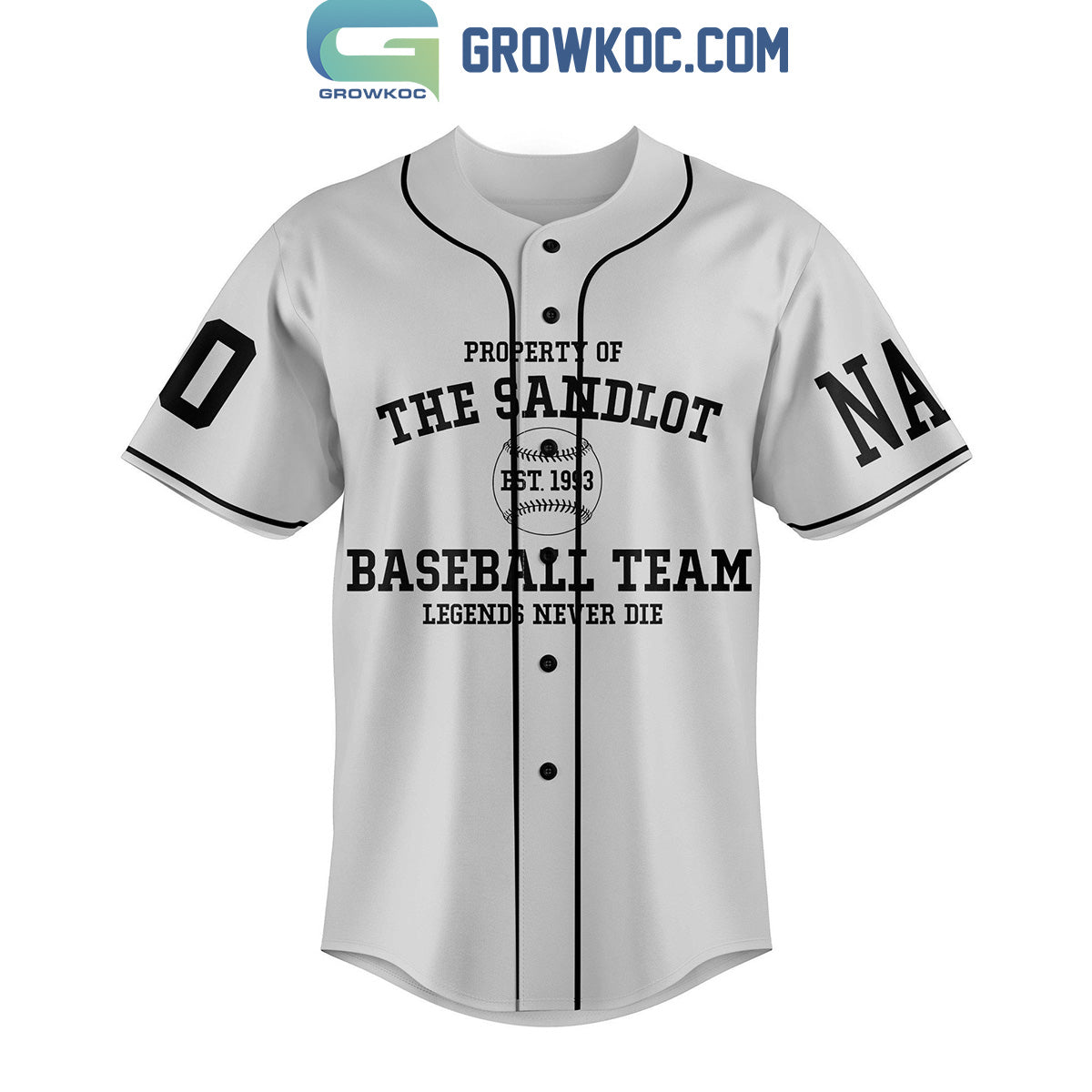 The Sandlot Legend The Great Hambino Hitting Homer Since 1962 Personalized Baseball Jersey