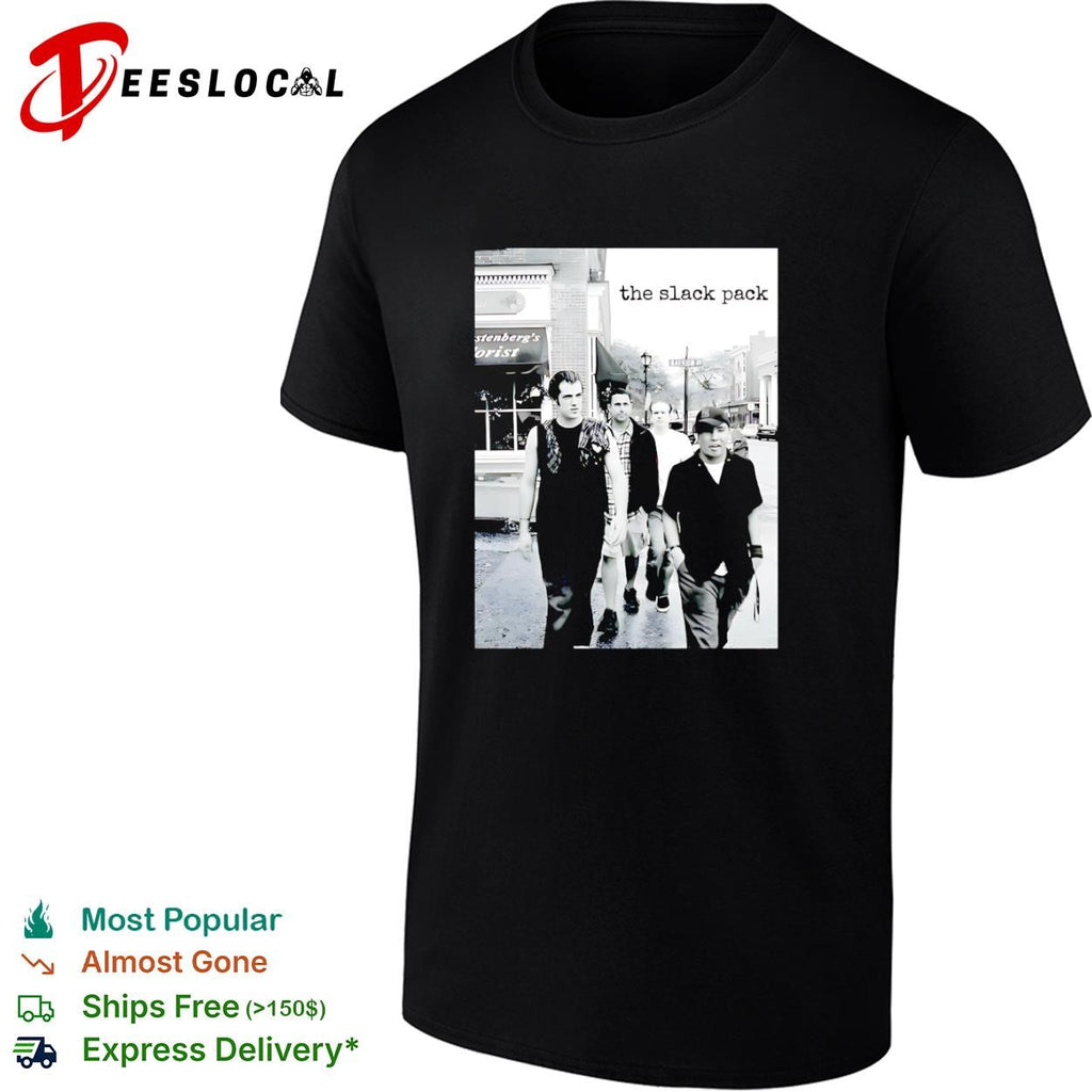 The Slack Pack vintage indie rock band walking photo shirt