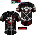 The Walking Dead Negan Lucille Skull Mash Personalized Baseball Jersey