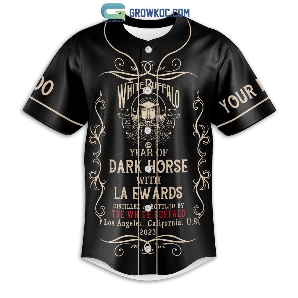 The White Buffalo Year Of Dark Horse With La Ewards Personalized Baseball Jersey