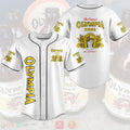 FASHION The Original Olympia Brewing Company Baseball Jerseys Botton Shirt