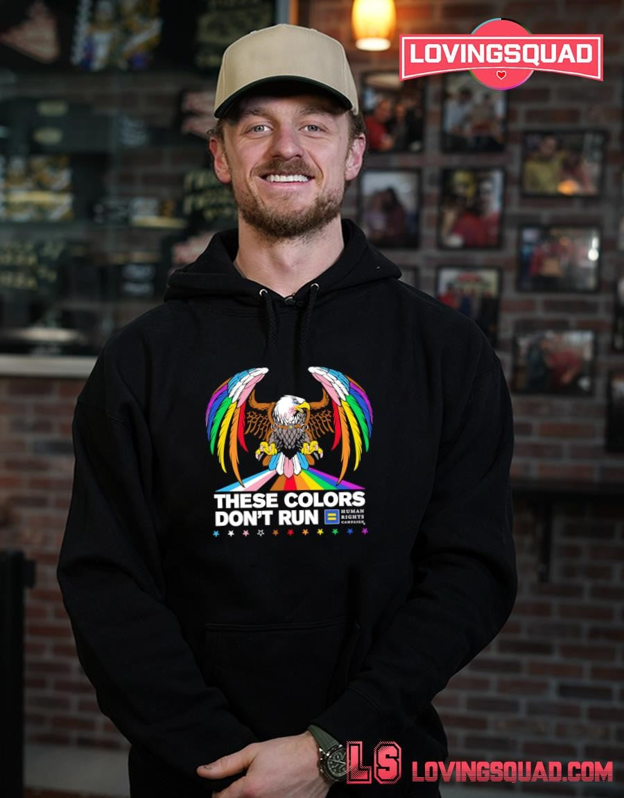 These Colors Don’t Run Rainbow Eagle T-shirt