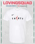 Thirty Basketball Player Silhouette T-shirt
