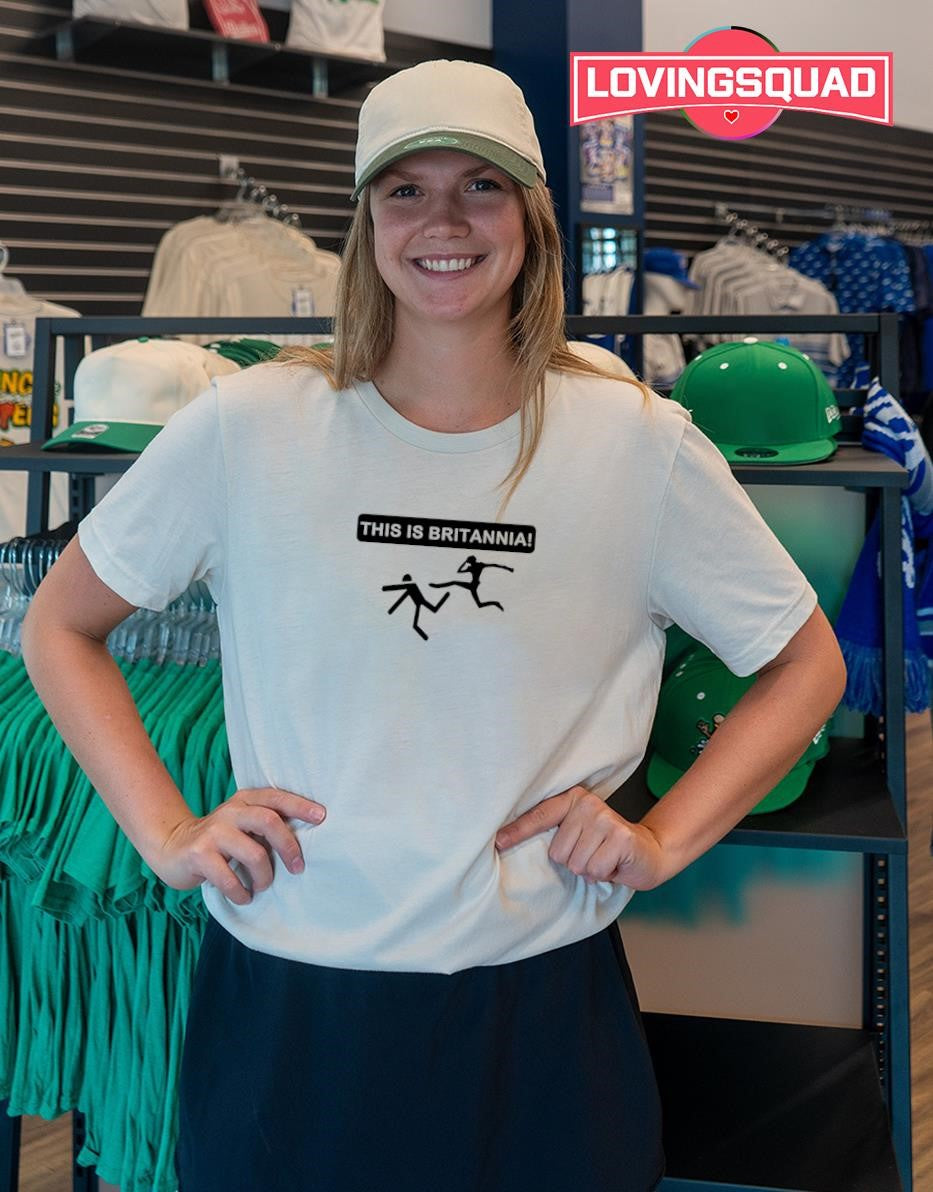 This Is Britannia Stick Figure Kick funny T-shirt