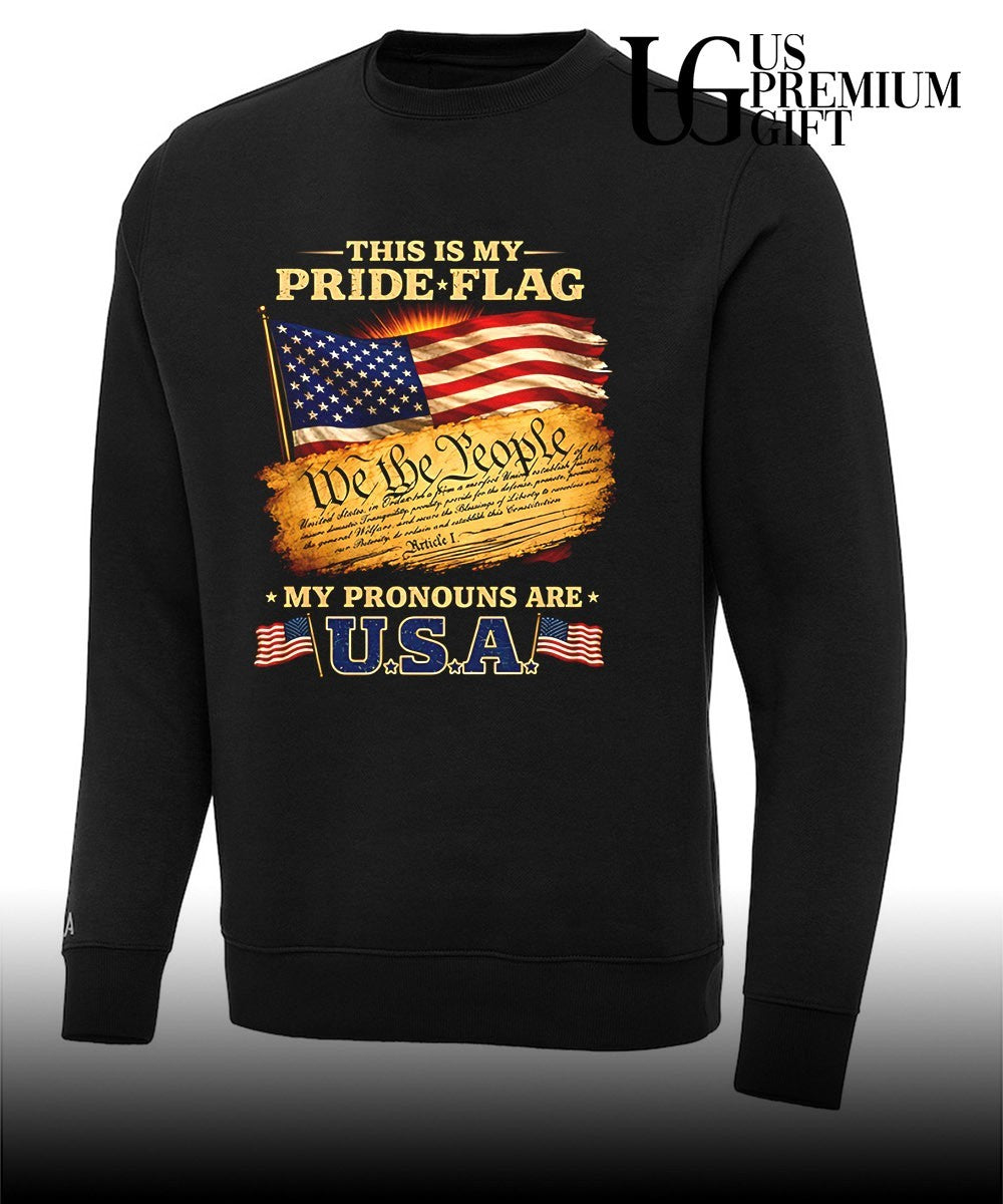 This is my pride flag my pronouns are USA shirt