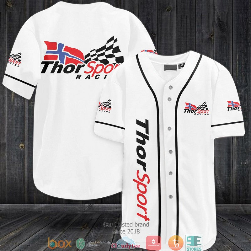 BEST ThorSport Racing Car Team Baseball Jersey