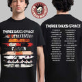 Three Days Grace Alienation 2026 Tour North America Merch Album Stripe T-Shirt