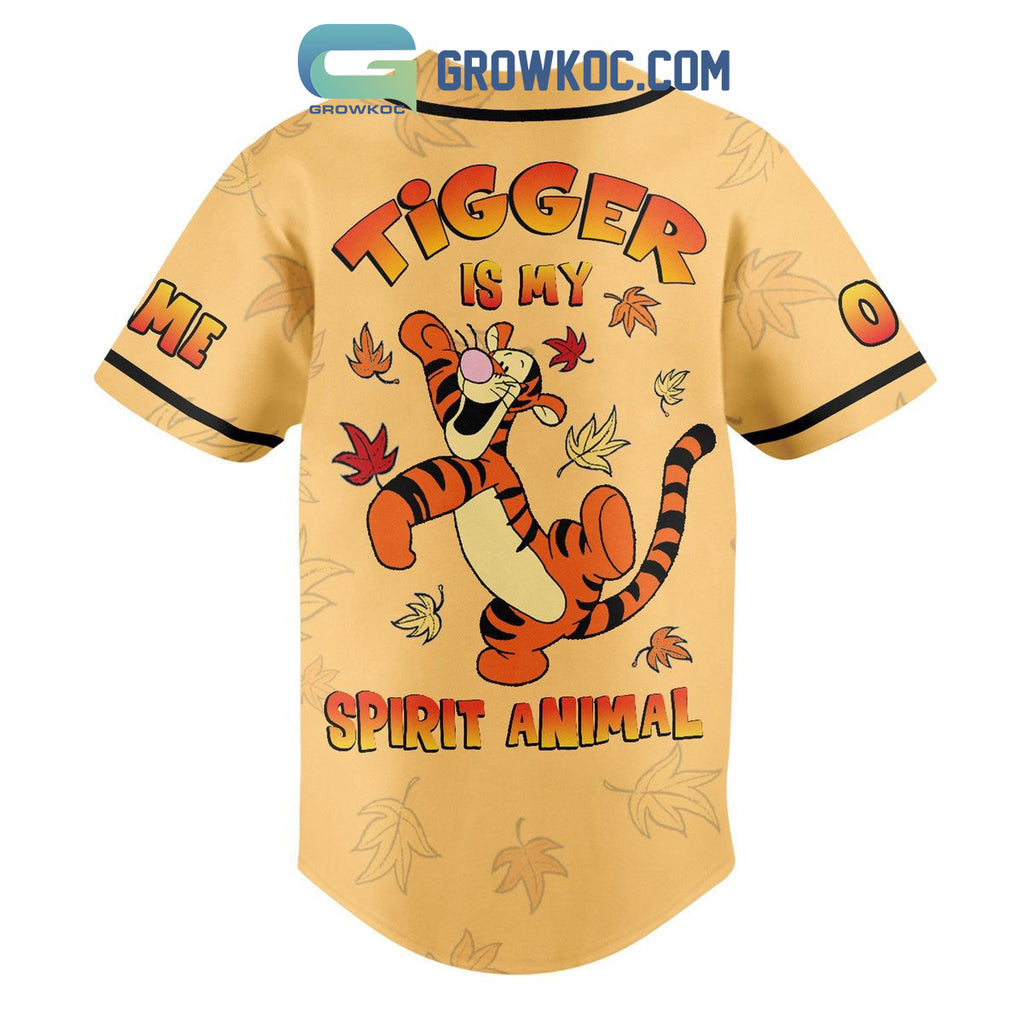 Tigger Is My Spirit Animal Personalized Baseball Jersey