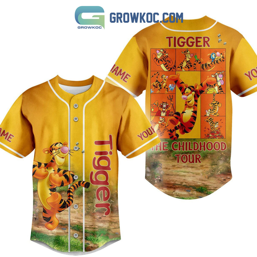 Tigger The Childhood Tour Personalized Baseball Jersey
