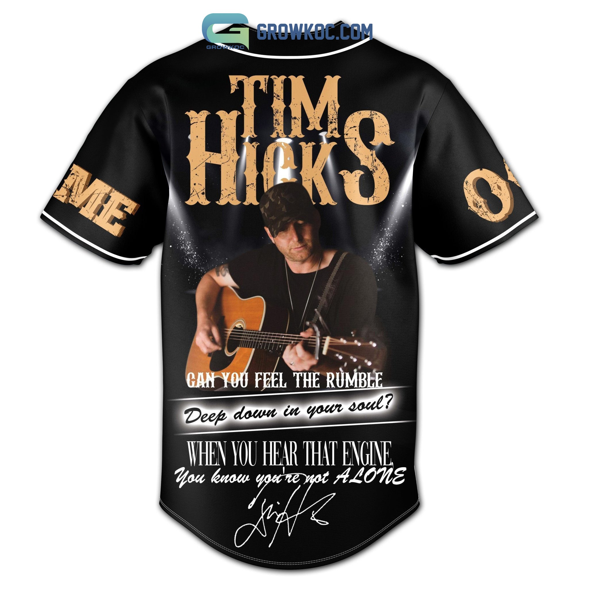 Tim Hicks Country Night Personalized Baseball Jersey