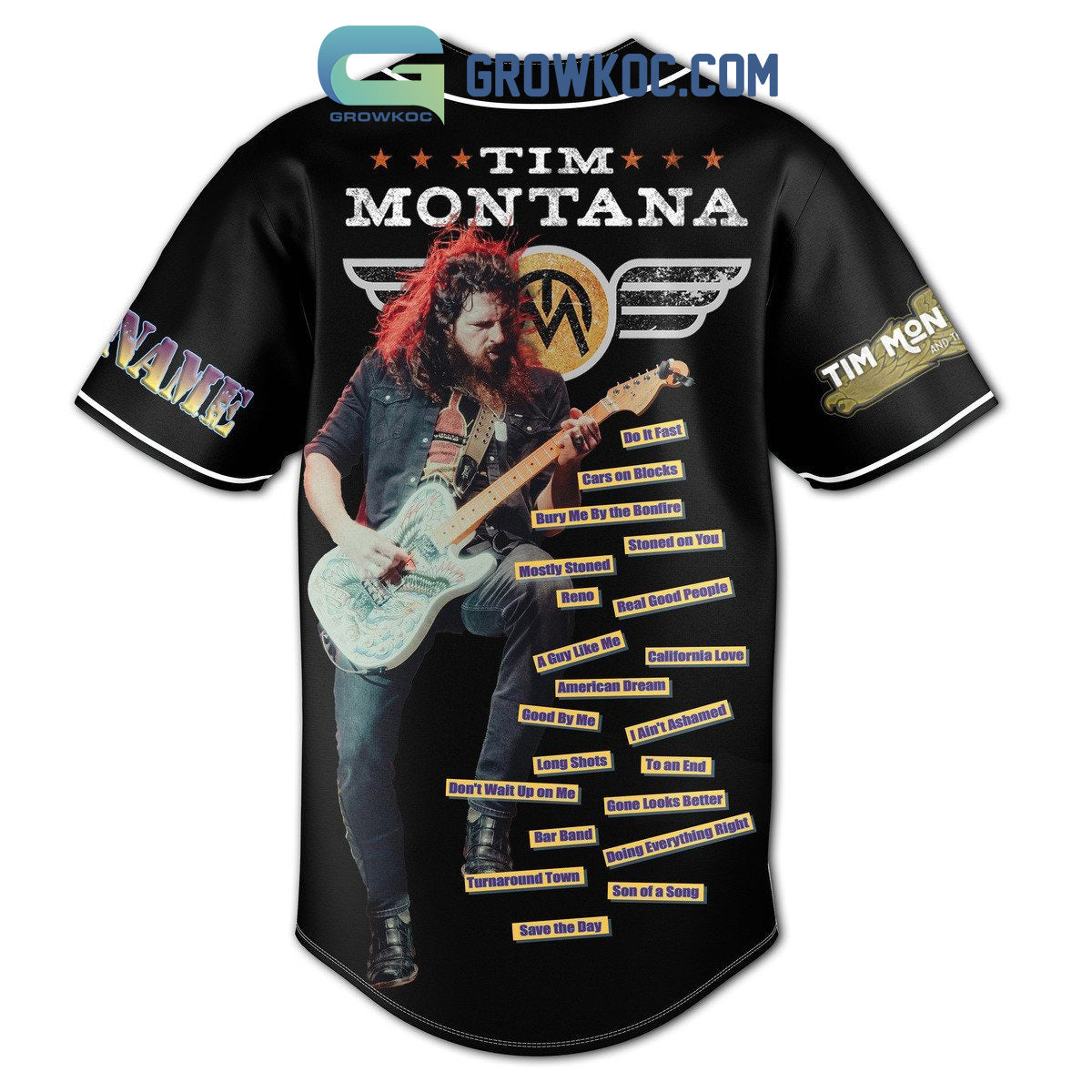Tim Montana Stronger Than You River Kids Personalized Baseball Jersey