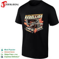 Time to Join the Rebellion an X-Wing coming through a television alongside video tapes shirt
