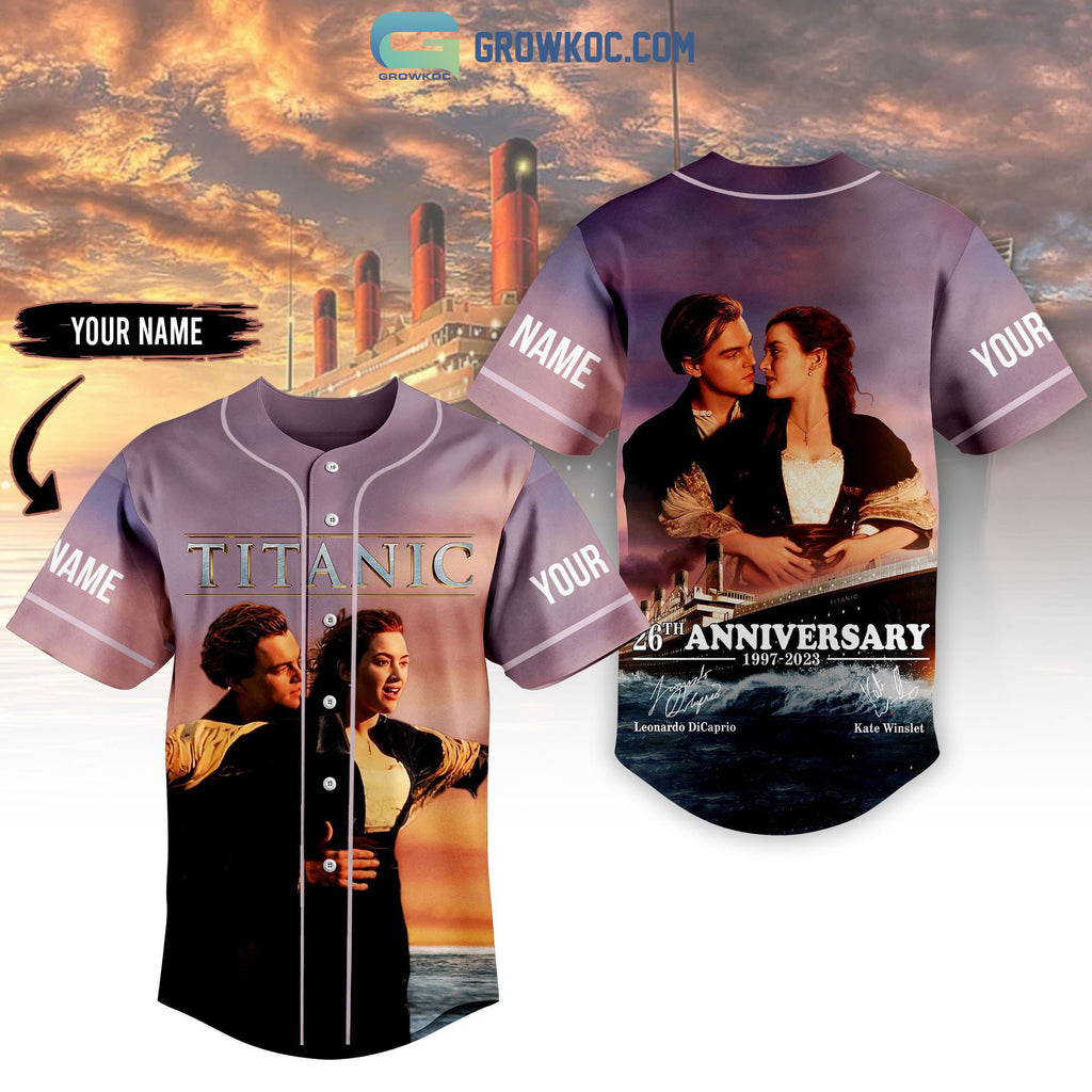 Titanic 26th Anniversary 1997 2023 Personalized Baseball Jersey