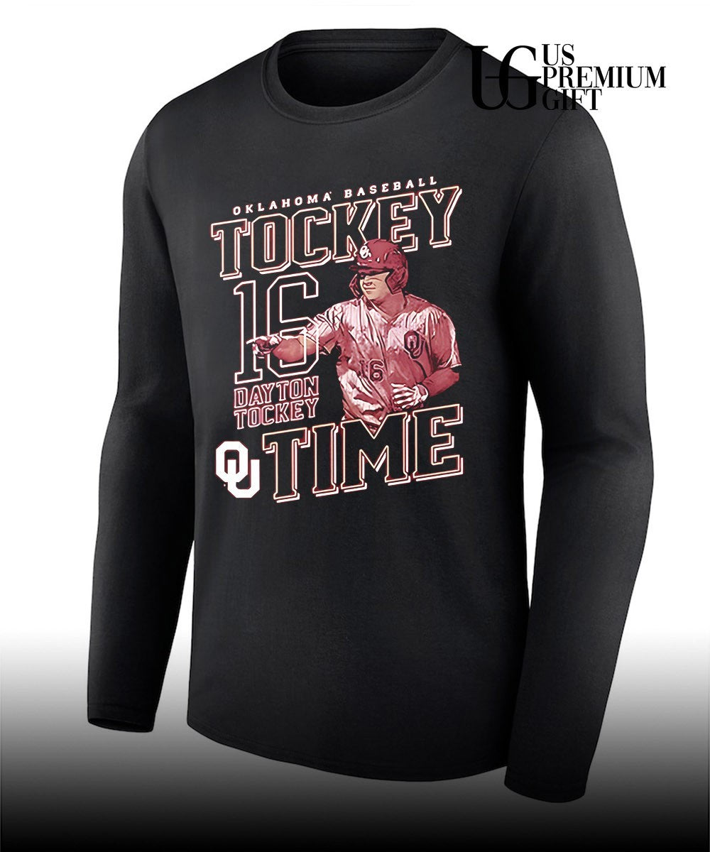 Tockey Time Dayton Tockey Oklahoma Sooners Crimson baseball shirt