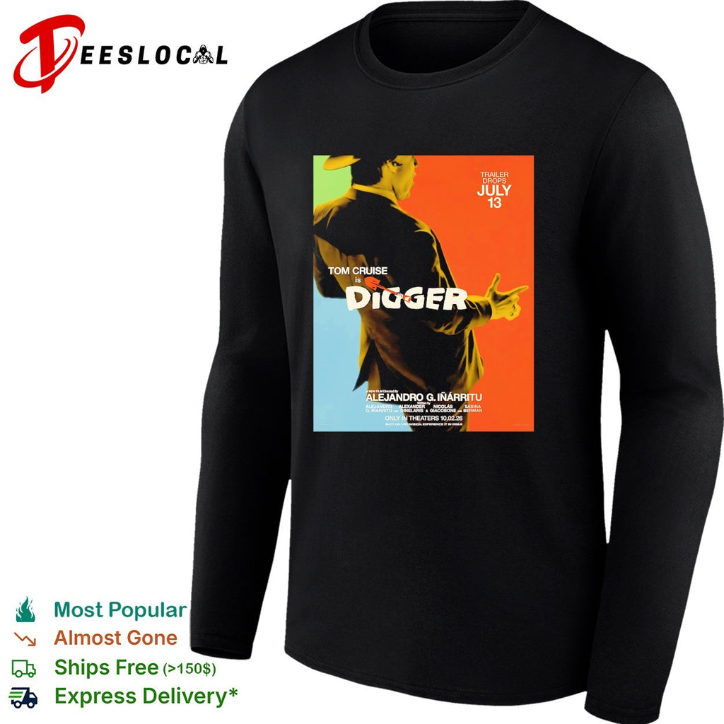 Tom Cruise Digger pointing finger movie poster shirt