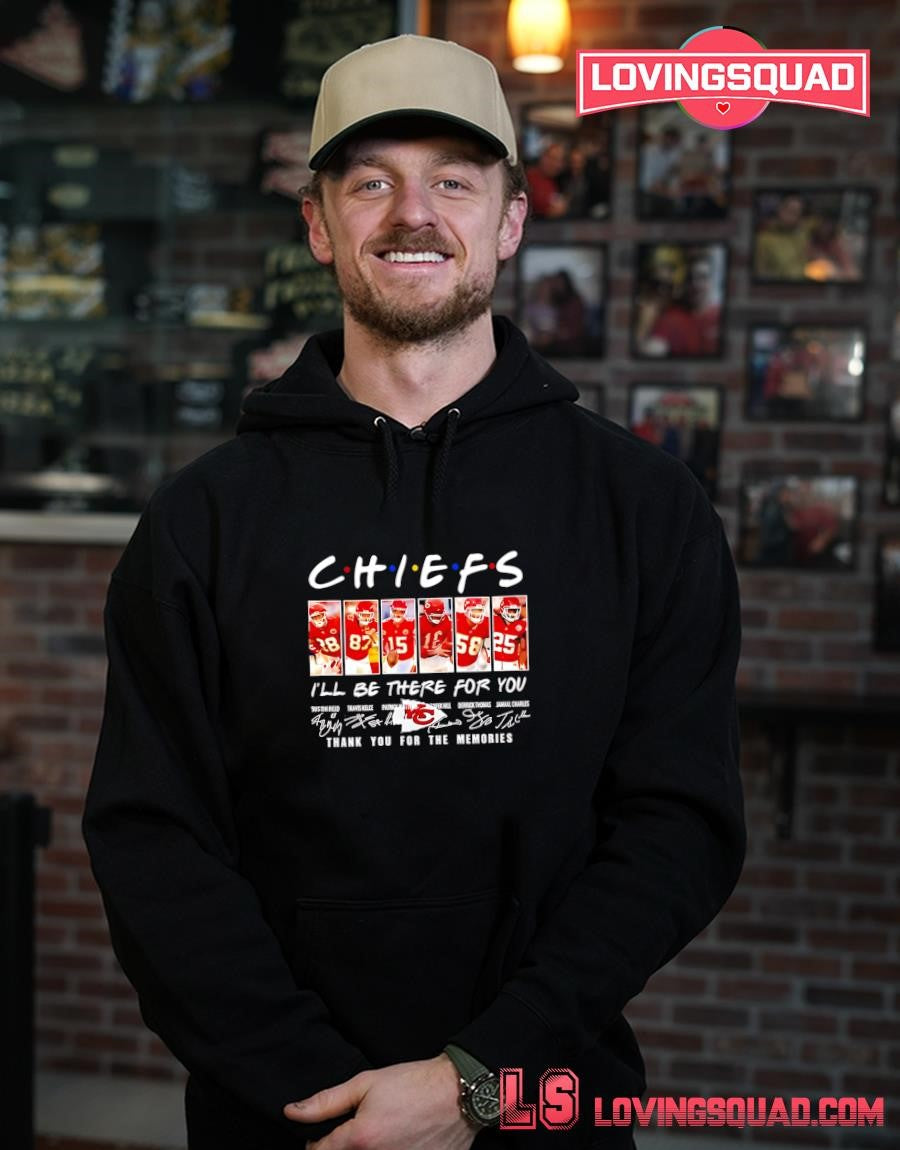 Tony Gonzalez Travis Kelce Patrick Mahomes Len Dawson Derrick Thomas Jamaal Charles Kansas City Chiefs Ill Be There For You T Shirt
