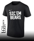 Tony Greene wearing Sic ‘Em Bears shirt