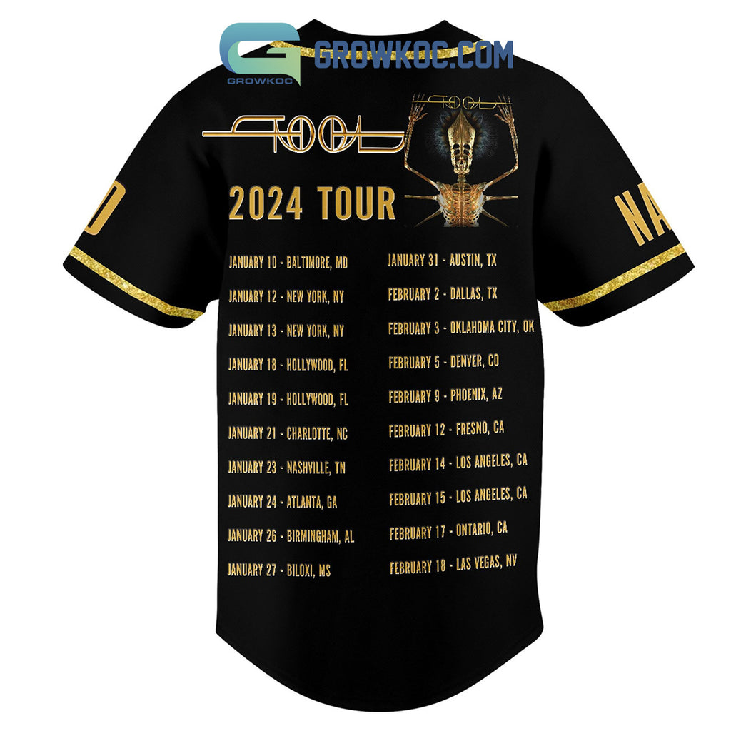 Tool Band 2024 Tour Personalized Baseball Jersey