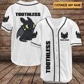 Toothless Baseball Jersey Shirts, Toothless Shirts, Dragon Jersey Men, Night Fury Baseball Shirt