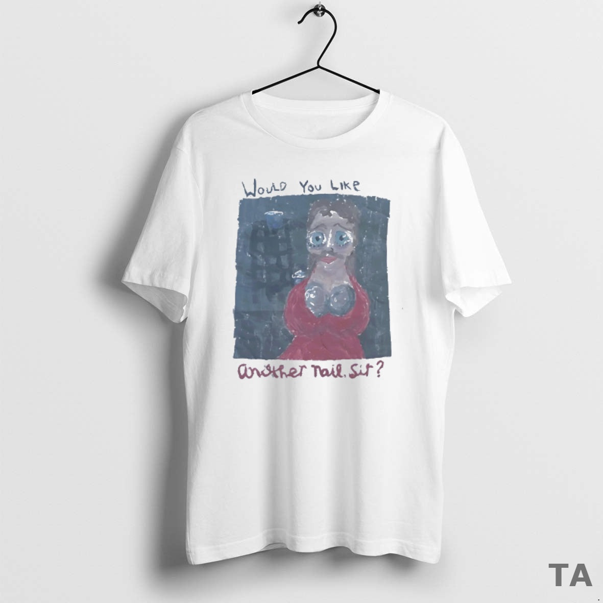 Top An Oil Painting Of A Busty Woman Would You Like Another Tail Sit T-Shirts, Hoodie, Sweatshirt | InkRitualCo.com