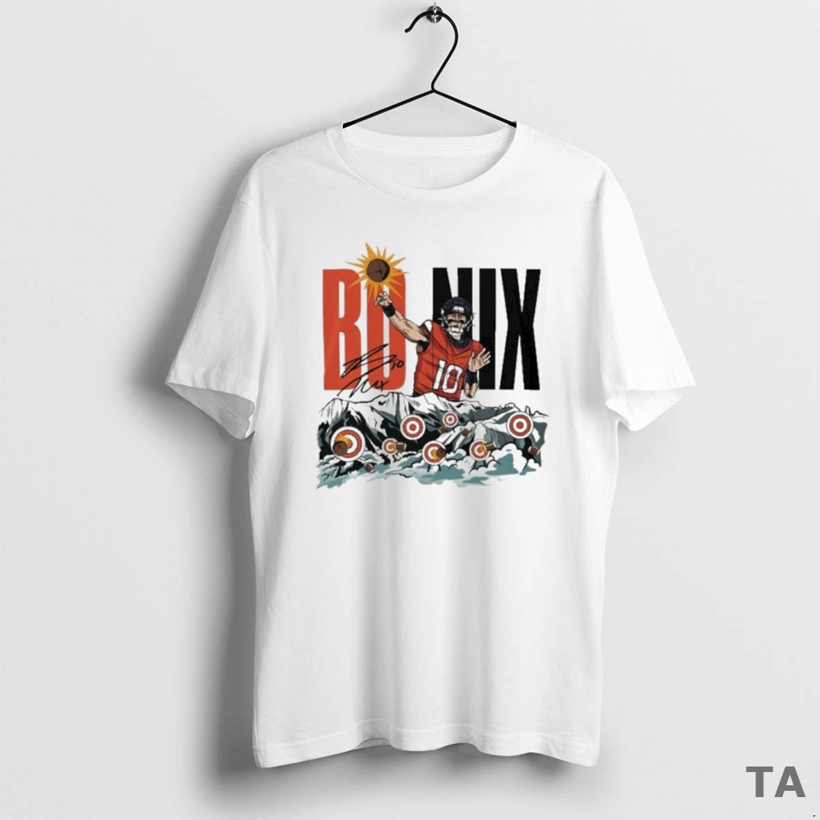 Top Bo Nix Target Practice T Shirt Sweater Hoodie, Sweatshirt | InkRitualCo.com