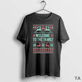 Top Brett Eldredge Wearing Welcome To The Family Christmas Ugly T Shirt Sweater Hoodie, Sweatshirt | InkRitualCo.com