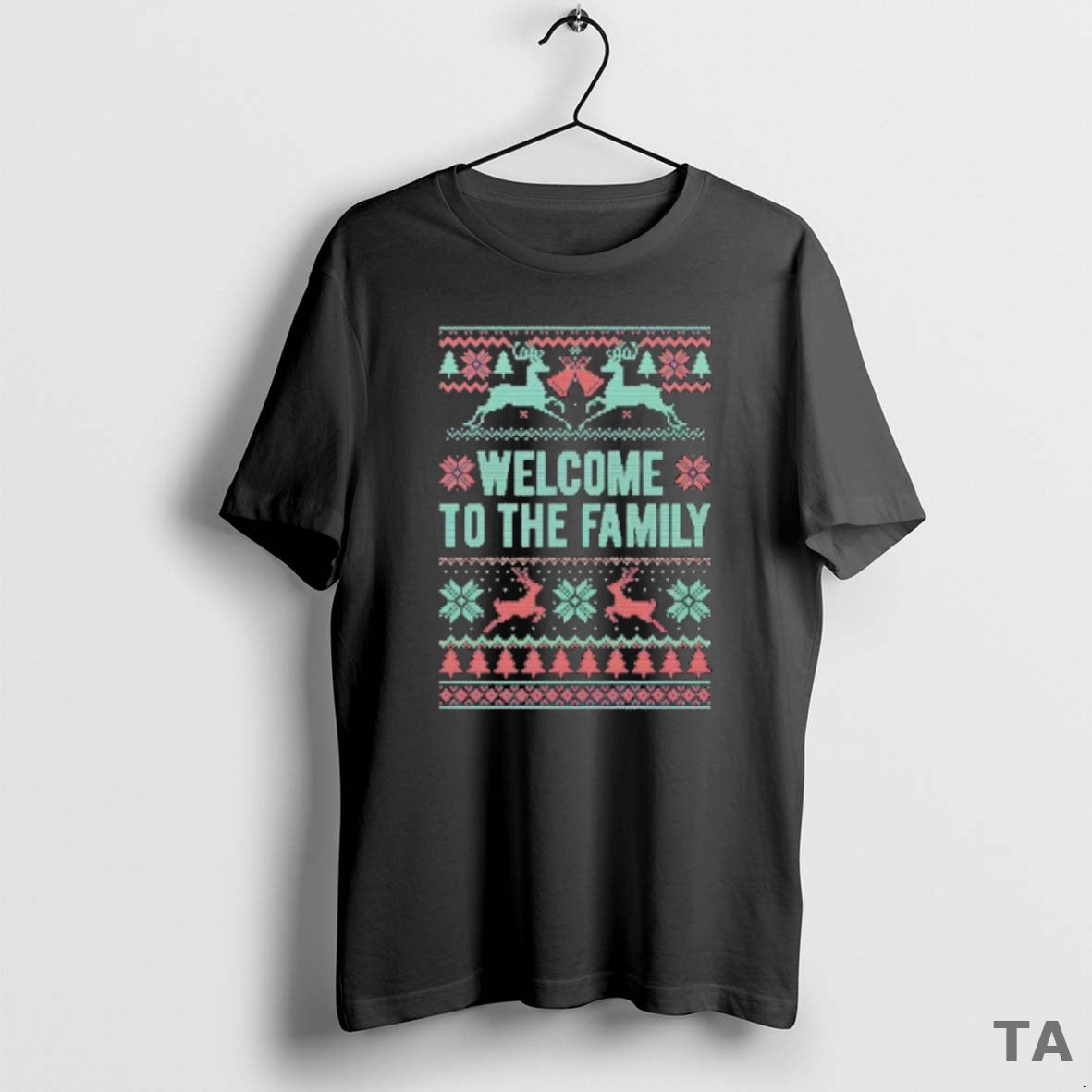 Top Brett Eldredge Wearing Welcome To The Family Christmas Ugly T Shirt Sweater Hoodie, Sweatshirt | InkRitualCo.com