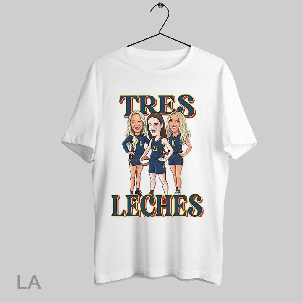 Top Caitlin Clark Sophie Cunningham And Lexie Hull Indiana Fever Tres Leches Caricatures T-Shirts, Hoodie, Sweatshirt