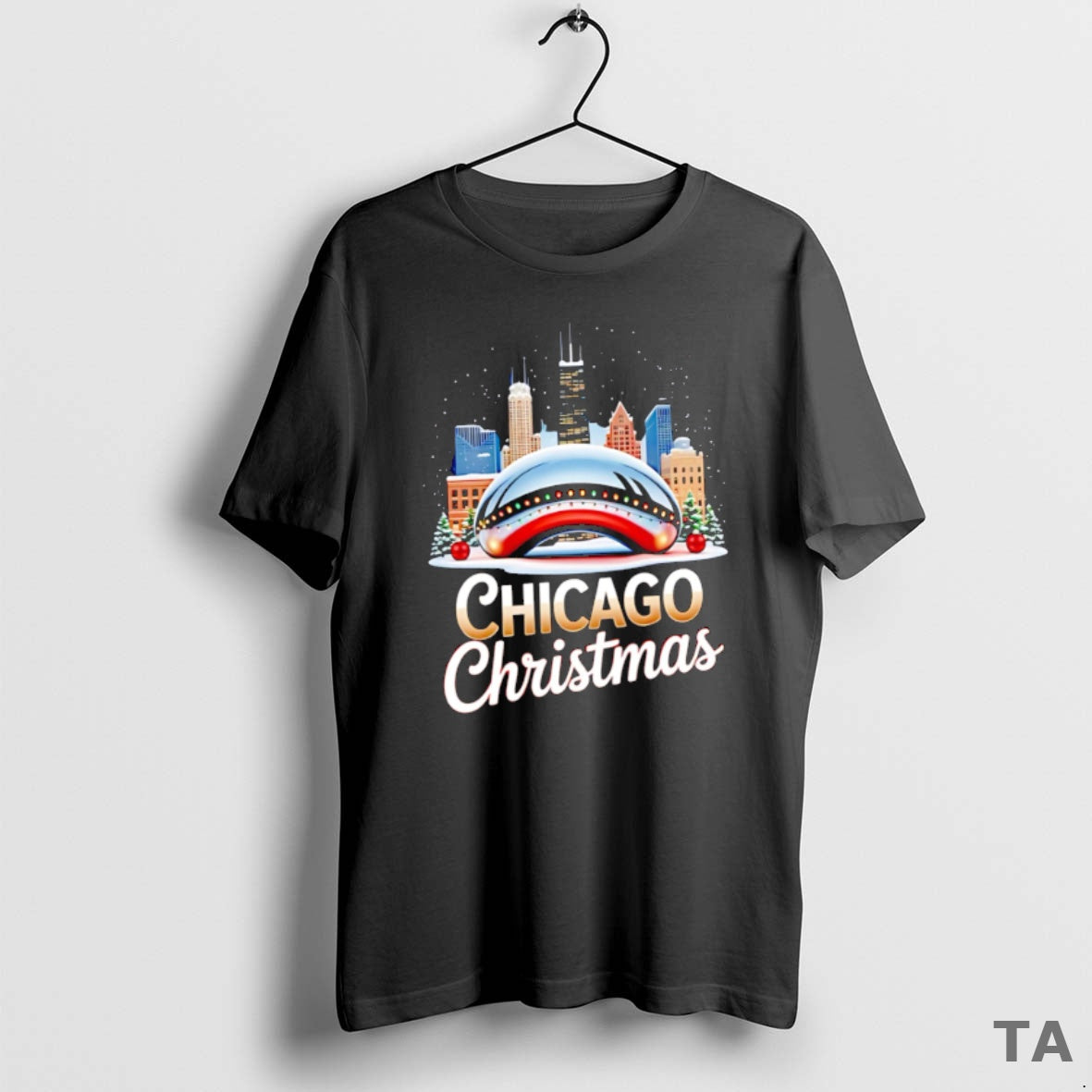 Top Chicago Christmas Cloud Gate The Bean City 2025 T Shirt Sweater Hoodie, Sweatshirt | InkRitualCo.com