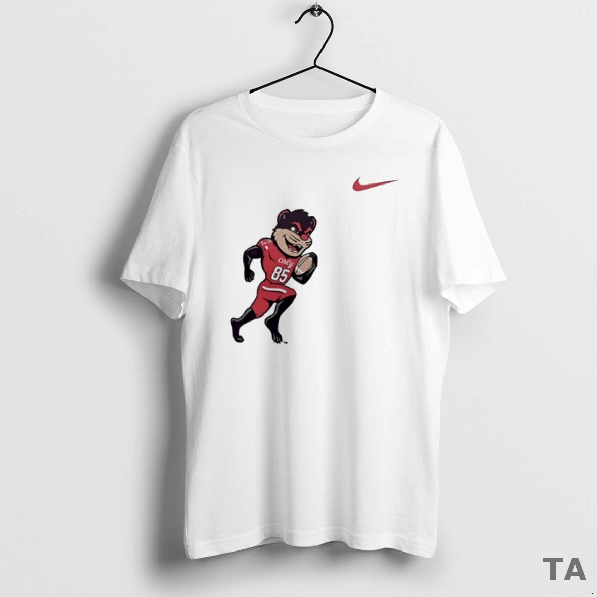 Top Cincinnati Bearcats Mascot Playing Football Circle T Shirt Sweater Hoodie, Sweatshirt | InkRitualCo.com
