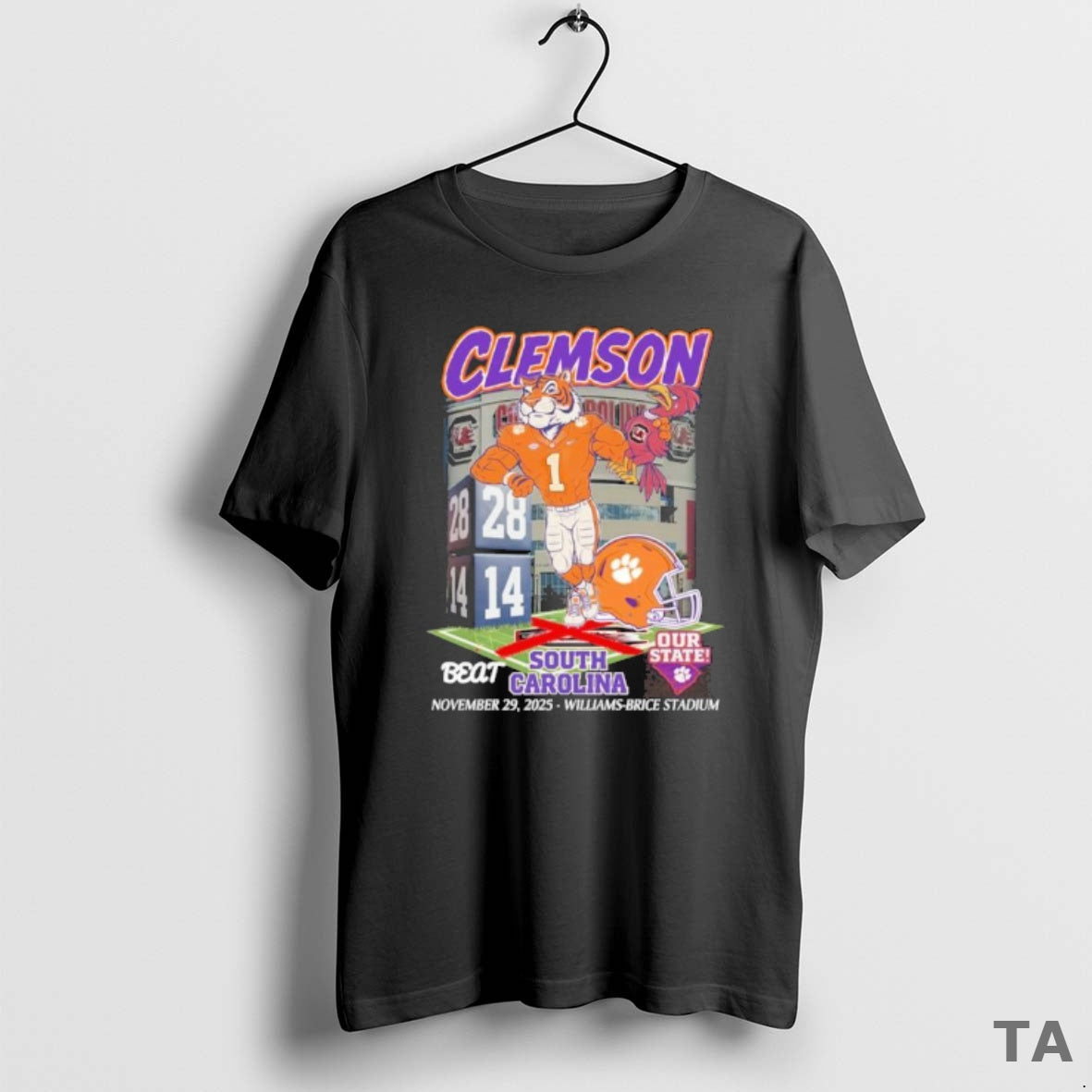 Top Clemson Tigers Beat South Carolina Our State November 29 2025 T Shirt Sweater Hoodie, Sweatshirt | InkRitualCo.com