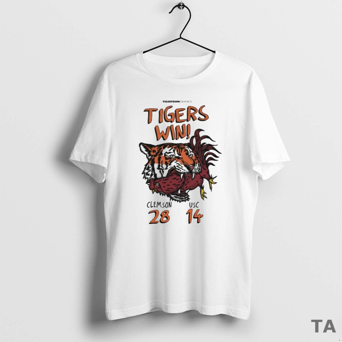 Top Clemson Tigers Vs Usc Trojans Final Score 28 14 Tigers Win Tigertown Graphics T-Shirts, Hoodie, Sweatshirt