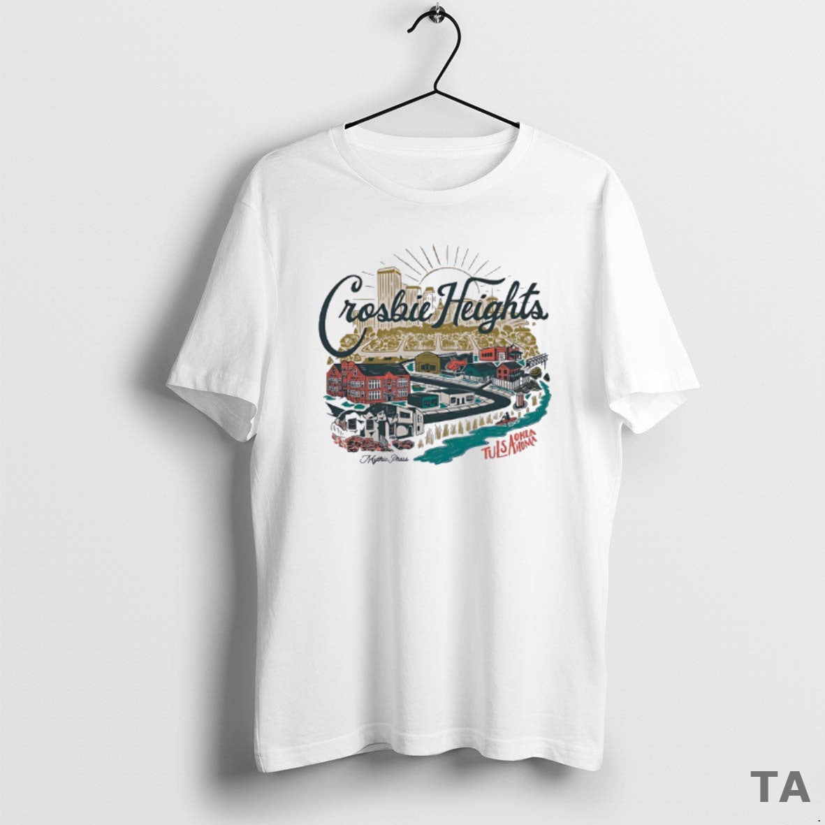 Top Crosbie Heights Tulsa Oklahoma Mythic Press T Shirt Sweater Hoodie, Sweatshirt | InkRitualCo.com