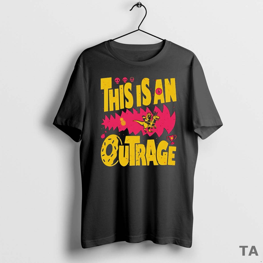 Top Dungeon Crawler Carl This Is An Outrage T Shirt Sweater Hoodie, Sweatshirt | InkRitualCo.com